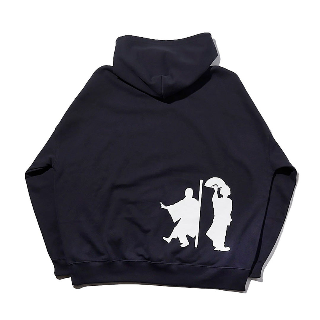 浅草花柳界 GEISHA & HOUKAN LOOSE HOODIE(NAVY)
